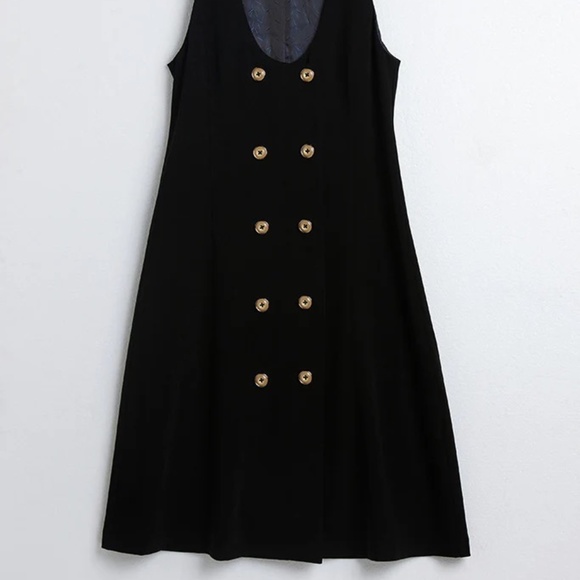 MISS PATINA Catherine Double Breasted Sleeveless MIDI DRESS Size US 8/UK 12 NWT - Picture 5 of 9